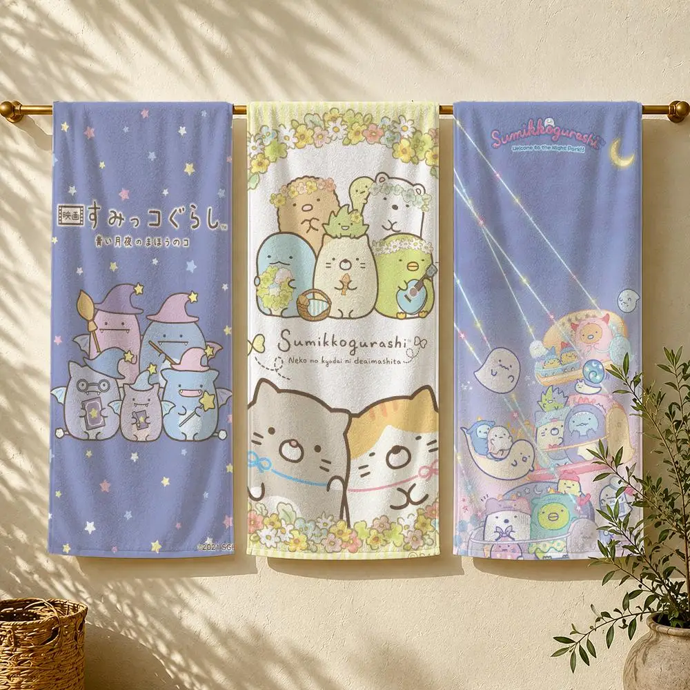 Character S-Sumikko Gurashi Towel Towel beach towel, quick drying absorbent bath towel for Swim,Gym,Camping,Outdoor hot