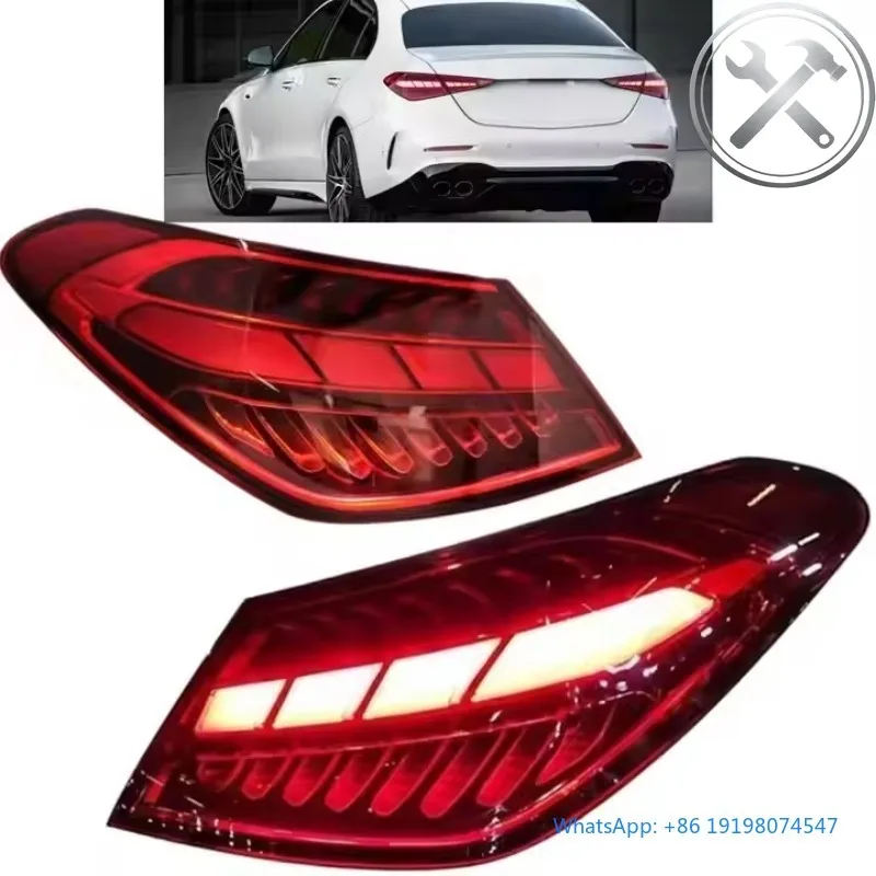 

Compact Sedan W206 C260 Full LED Taillights Assembly 6000K Cool White Left Right Side DRL 12V Waterproof Auto Parts