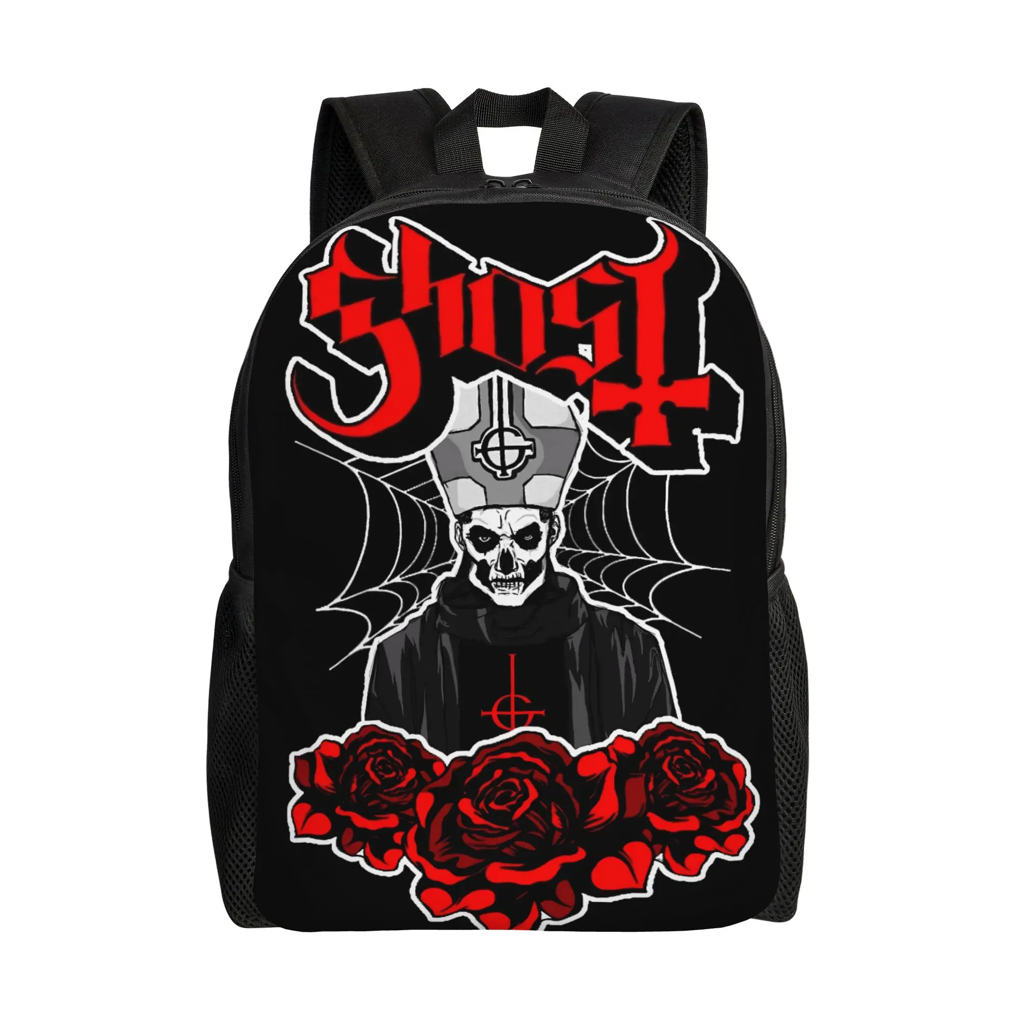 

Ghost band Backpack Student Large Backpacks Polyester Kawaii High School Bags Workout Colorful Rucksack