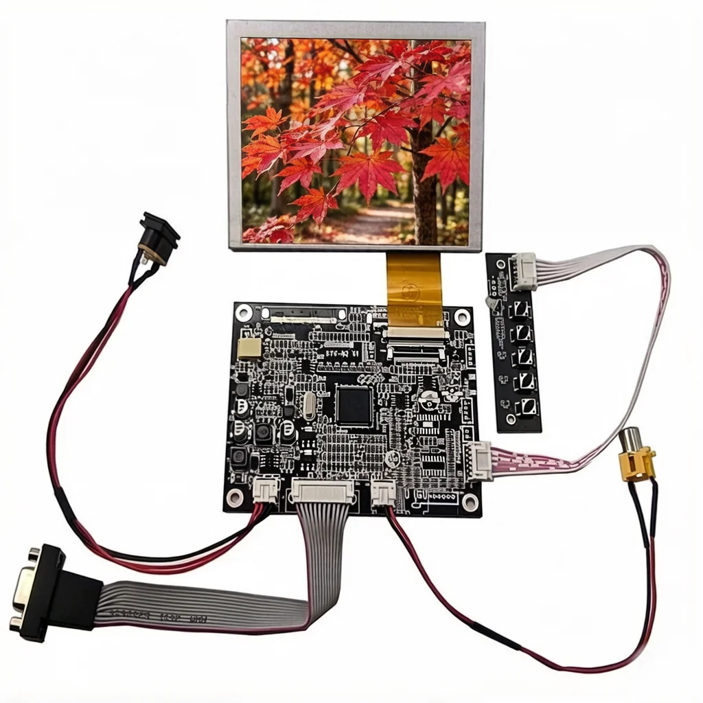 5-inch LCD screen AT050TN22 V.1 V1 with VGA AV control board 640×480 resolution 2