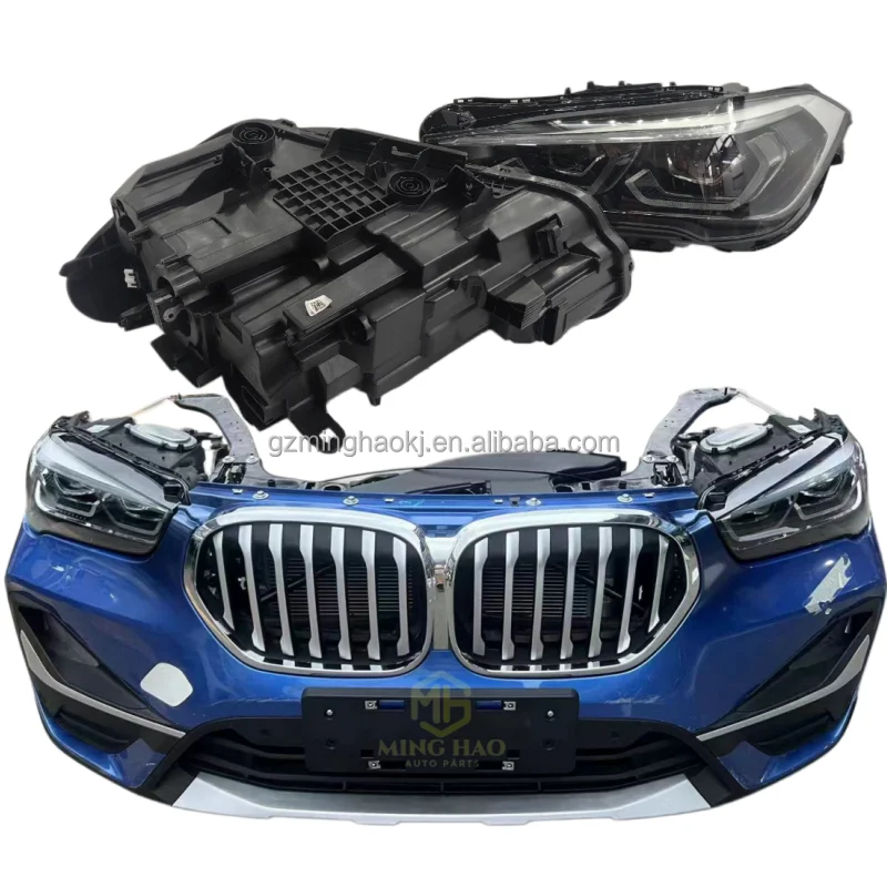 2021-2024 Model Year for X1 F48 F49 Front Accessories Complete Front Bumper with Grille and Radiator, Headlights and Bumper