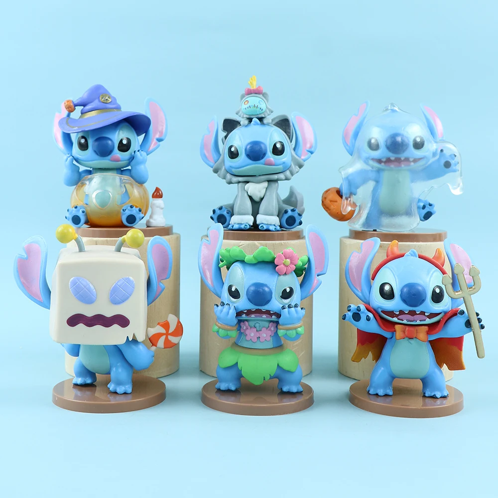 

Stitch Weird Diary Series Stich Anime Figures Creative Cute Doll Statue Model Mystery blind box Toys Children Birthday Gifts