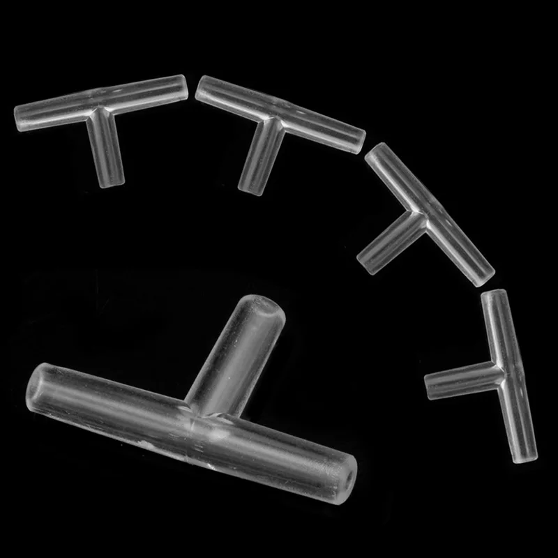 10Pcs Aquarium 3 Way T Connector ท่อวาล์วอากาศสำหรับถังปลาถังออกซิเจนปั๊ม