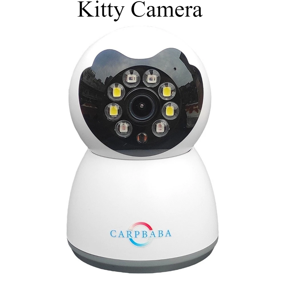 CARPBABA Yoosee App 2MP Kitty Camera HD 360° Rotation Full Light IR Night Vision Two-Way Voice Full-Coverage Smart Home