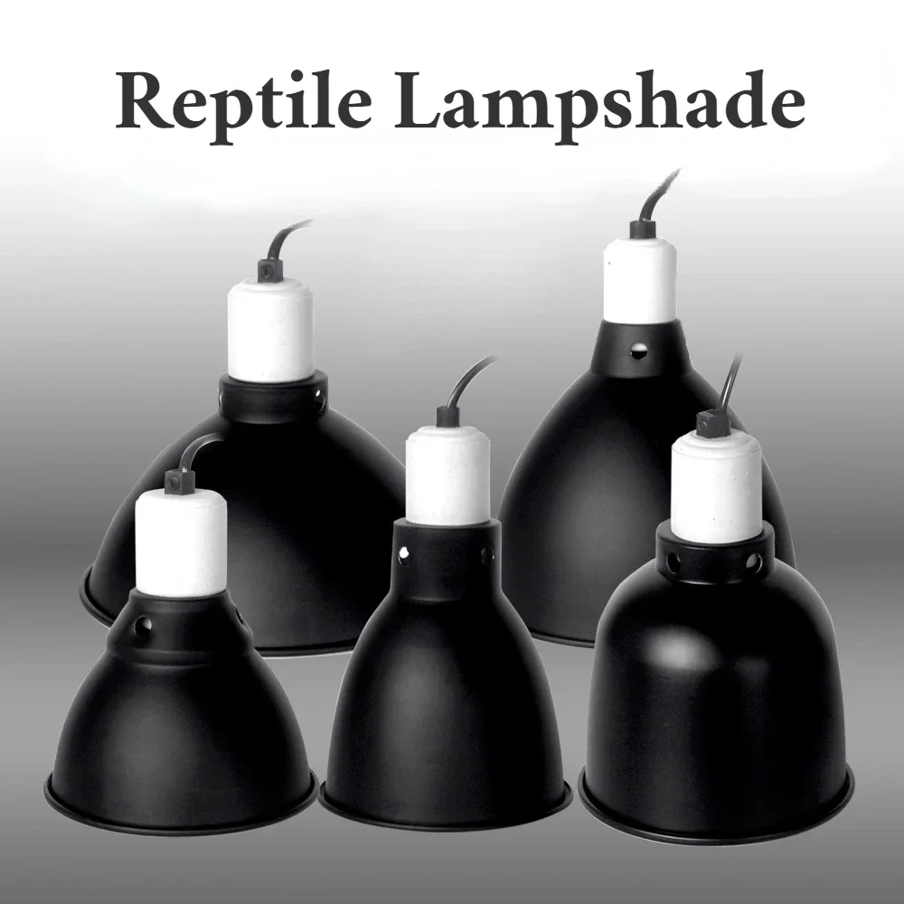 Reptile Deep Dome Light Fixture 5.5 Inch Reptile Lampshade Snakes Lizards Geckos Terrariums Lamp Anti-scald Protective Shade