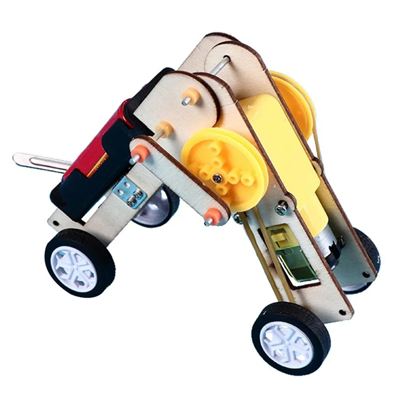 Toy 4WD Car DIY Climbing Vehicle Motor Car Educational Powered Car Engineering Car for Gifts Toys 6-12 Year Old Girls