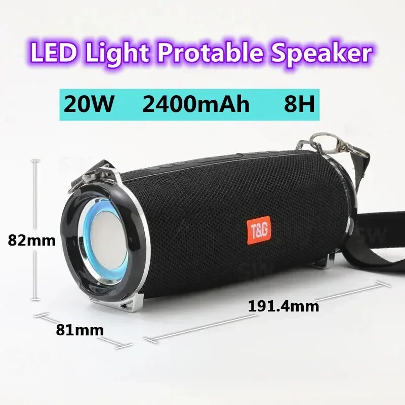 Wireless Bluetooth Speakers 3D Surround Sound Subwoofer Big Volume Outdoor Portable Small Speaker High Quality Bike Riding Audio