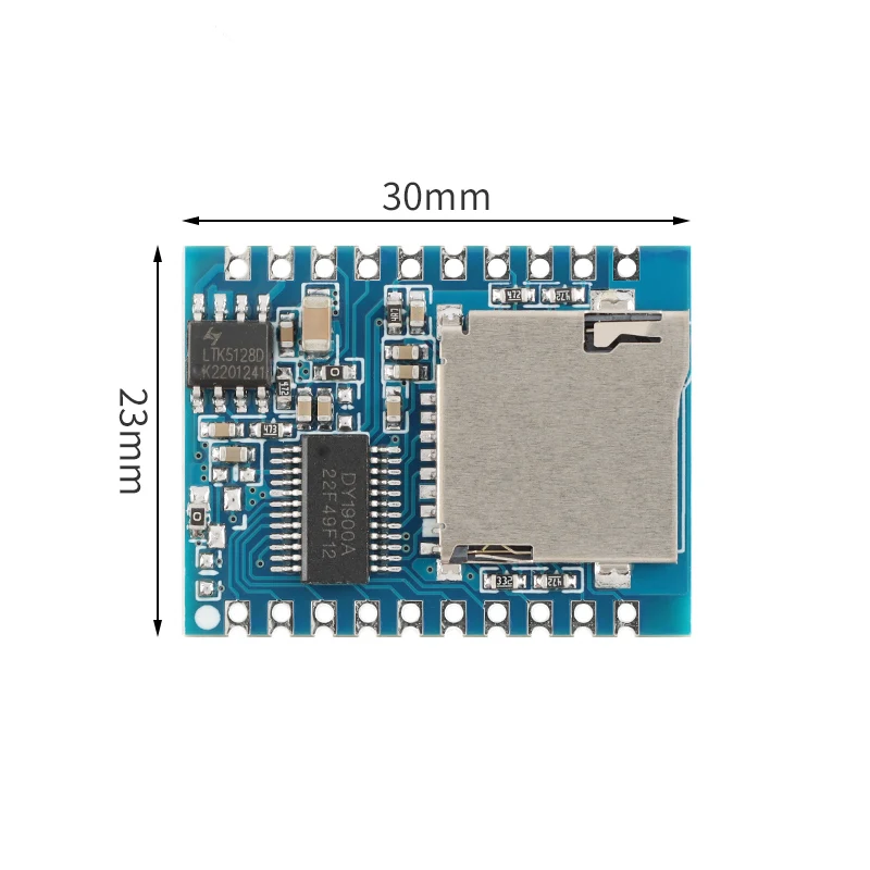 DY-SV19T Voice Playback Module One-To-One Trigger Serial Port Control Segment Trigger MP3 Voice Module Support TF Card