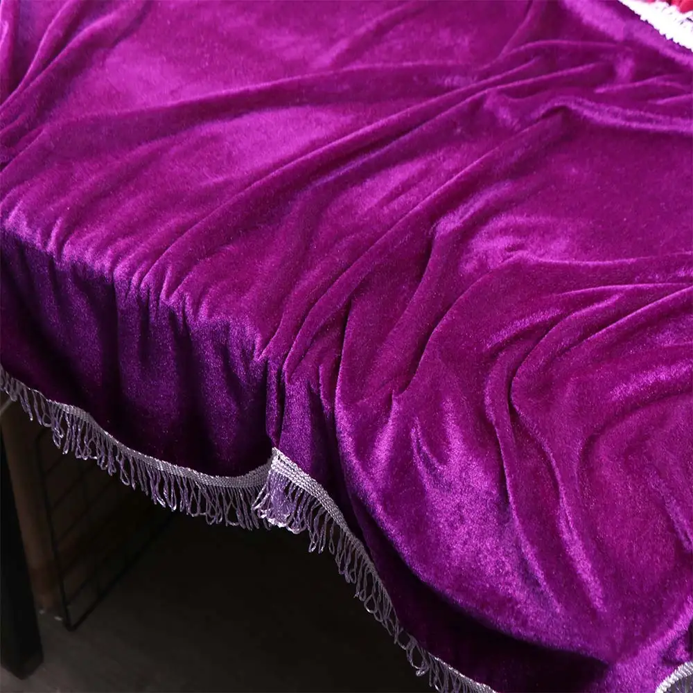 Protector Case 88 Keys Electric Piano Cover Dust Proof Red Purple Piano Dust Cover Tassel Velvet Piano Keyboards Case Household