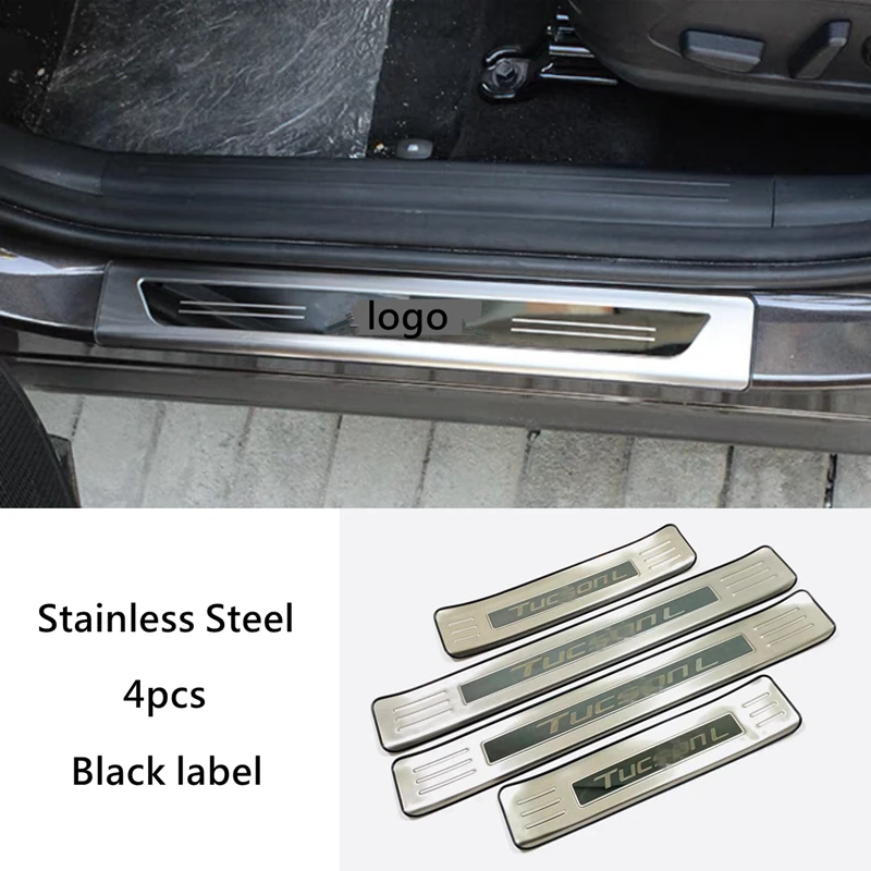 

For Hyundai Tucson L 2021 2022 2023 Stainless Steel outer Door Sill Protector Pedal Scuff Plate Cover Trims Accessories