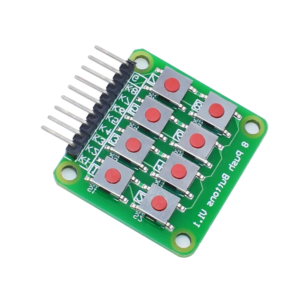 AVR PIC 2*4 Module AVR PIC 2x4 Keypad 4x2 Keypad 8 Push Buttons V1.00 Key Board Matrix Keyboard Button for Arduino