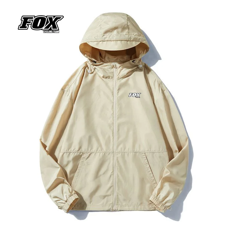 

FOX Cycling Team Men Riding MTB Motocross Jacket Spring and Summer Bike Windbreaker Male Bicycle Sun Protection Breathable Coat