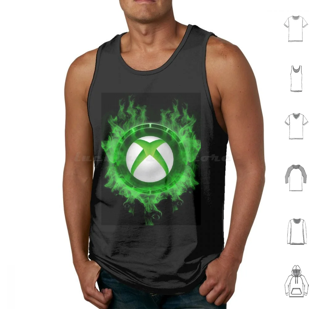 

Neon Green Logo Gamer Art Tank Tops Vest Sleeveless Gaming Game Gamer Games Geek Video Game Video Games One Nerd Player Green