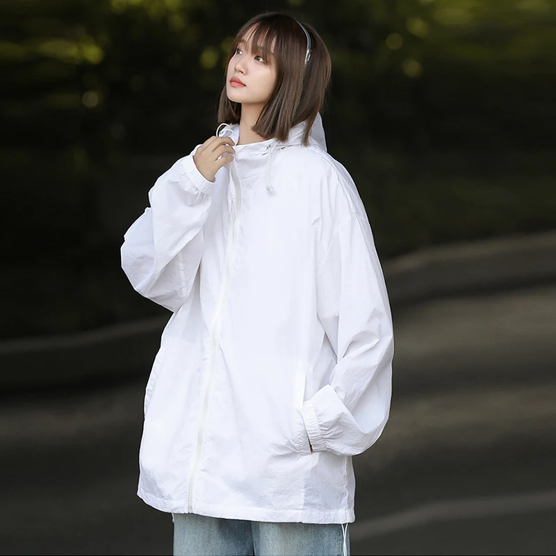Lightweight Sunscreen Hiking Jacket Women Waterproof Camping Windbreaker Trekking Fishing Rain Skin Coat Outdoor Anti UV Clothes