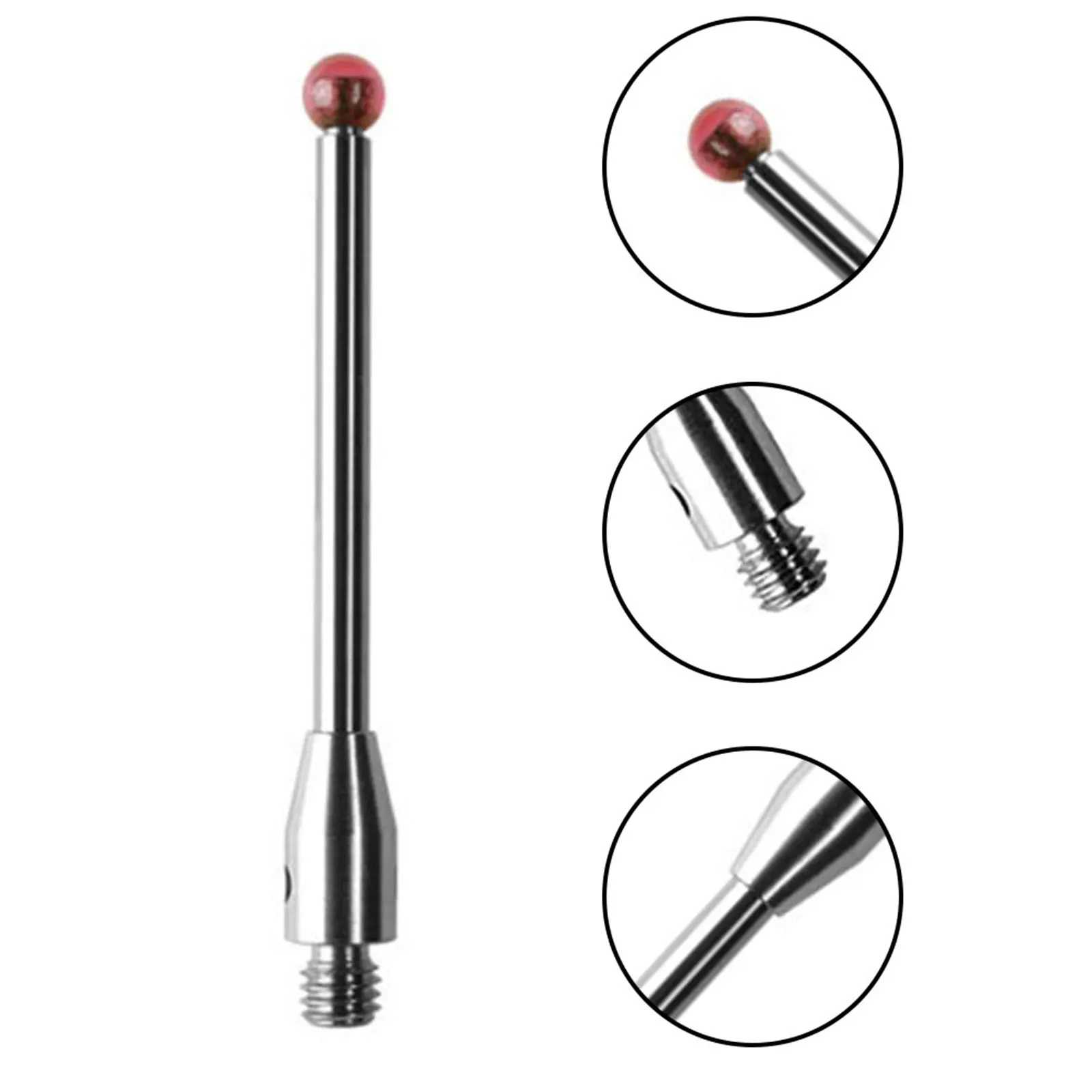 For M3 Thread CMM Touch Probe For Stylus 3mm Ball Tip 30mm Long Carbide Stem For Coordinate Measuring Machine Inspection Tool