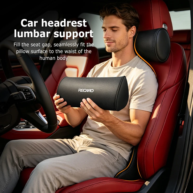 

For Recaro Car Headrest Auto Seat Neck Soft Pillow Interior Accessories