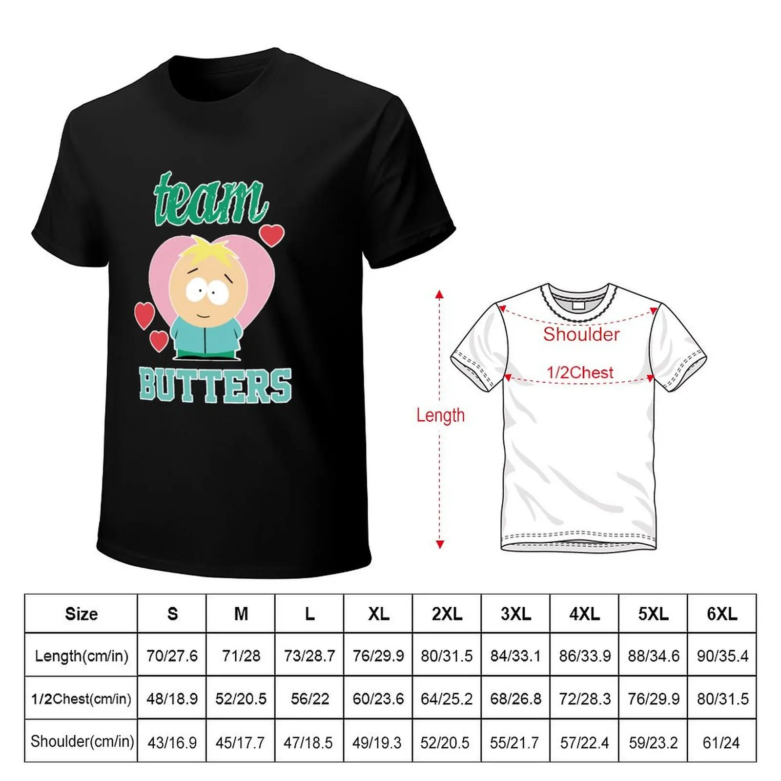 SOUTH PARK TEAM BUTTERS UNISEX T-Shirt men t shirt cotton 100% T-Shirt