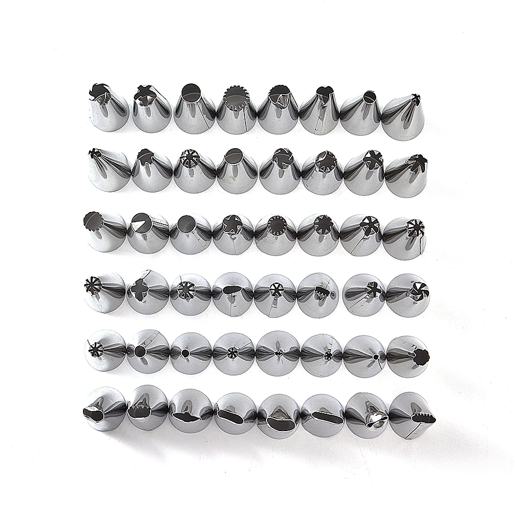 Cake Decorating 24/48Pcs/set Good Quality Stainless steel Icing Piping Nozzles Pastry Tips Set Cake Baking Tools Accessories