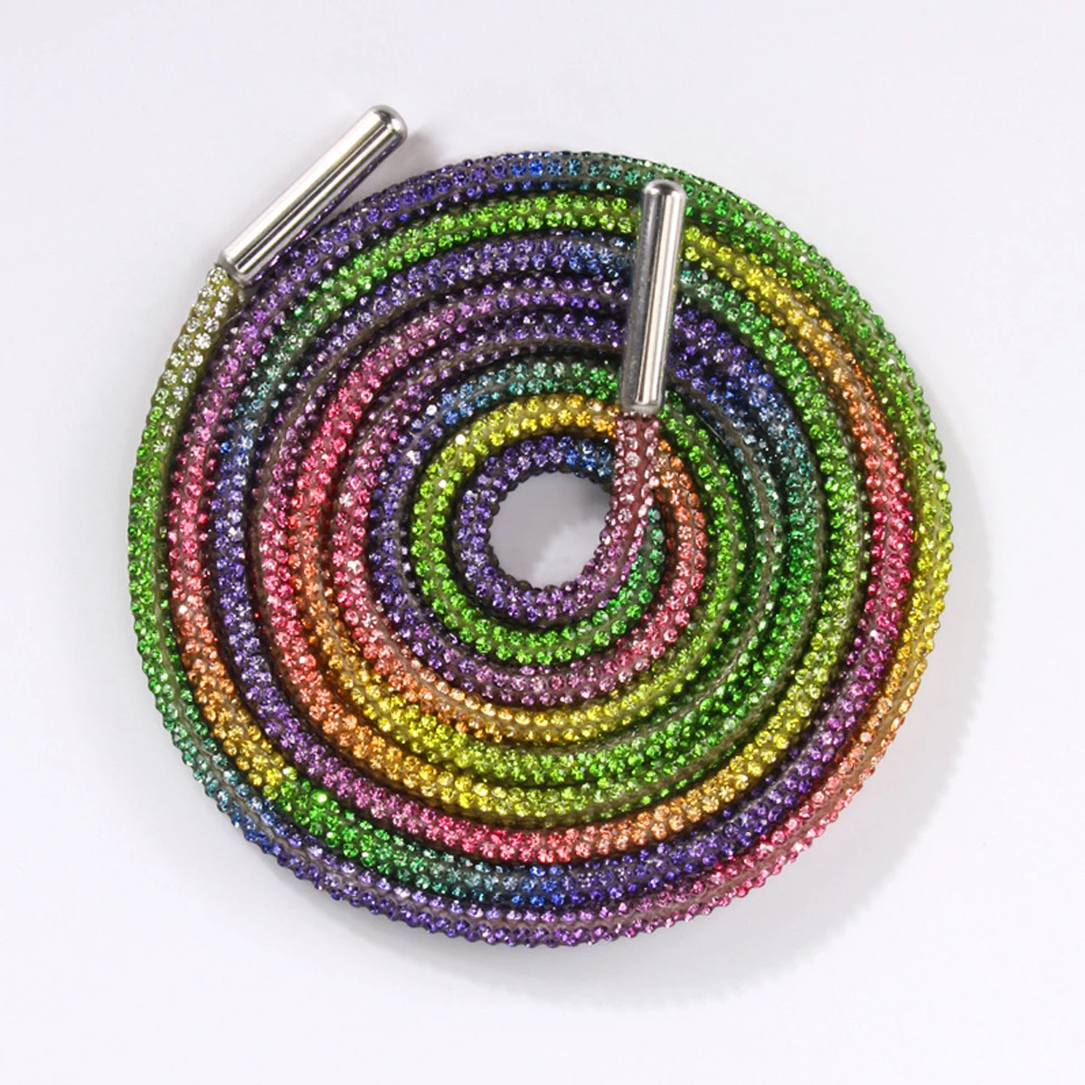 1 Stück glitzernde Schnürsenkel, Ersatz-Schnürsenkel mit Kristall-Strasssteinen, Diamant-Dekorationsseilbänder für dekorative Kapuzenpullover, DIY-Gürtel – Detail 17