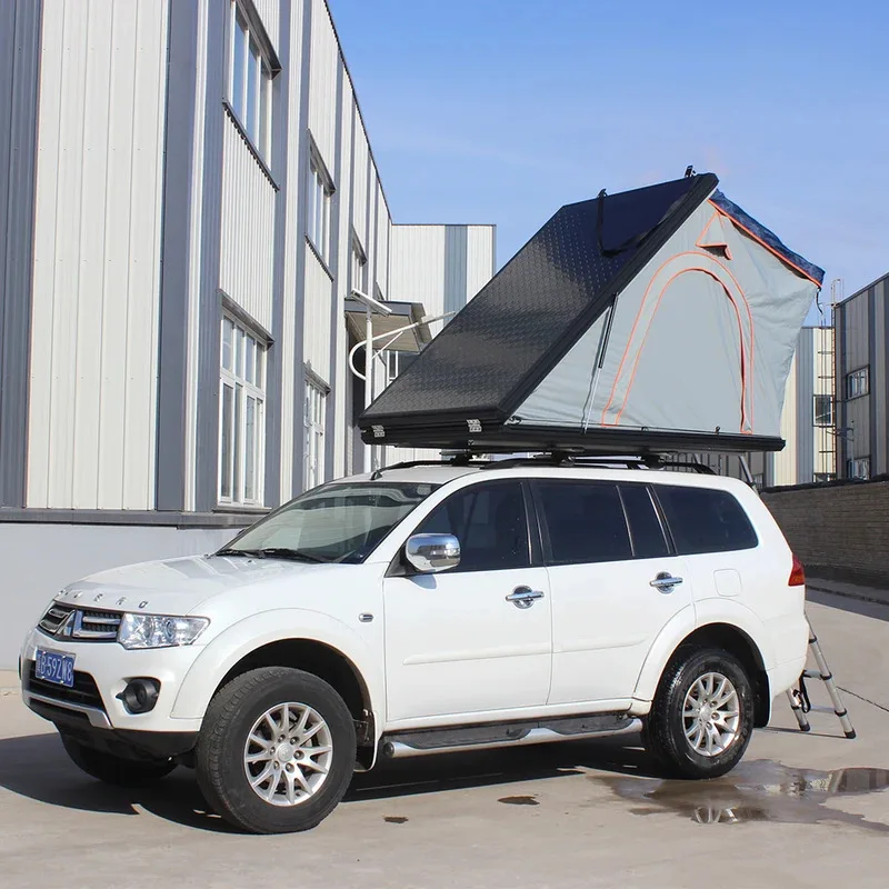 

3-4 Person Waterproof Camping Rooftop Tent Hard Shell Aluminum Roof Top Tent For Wrangler