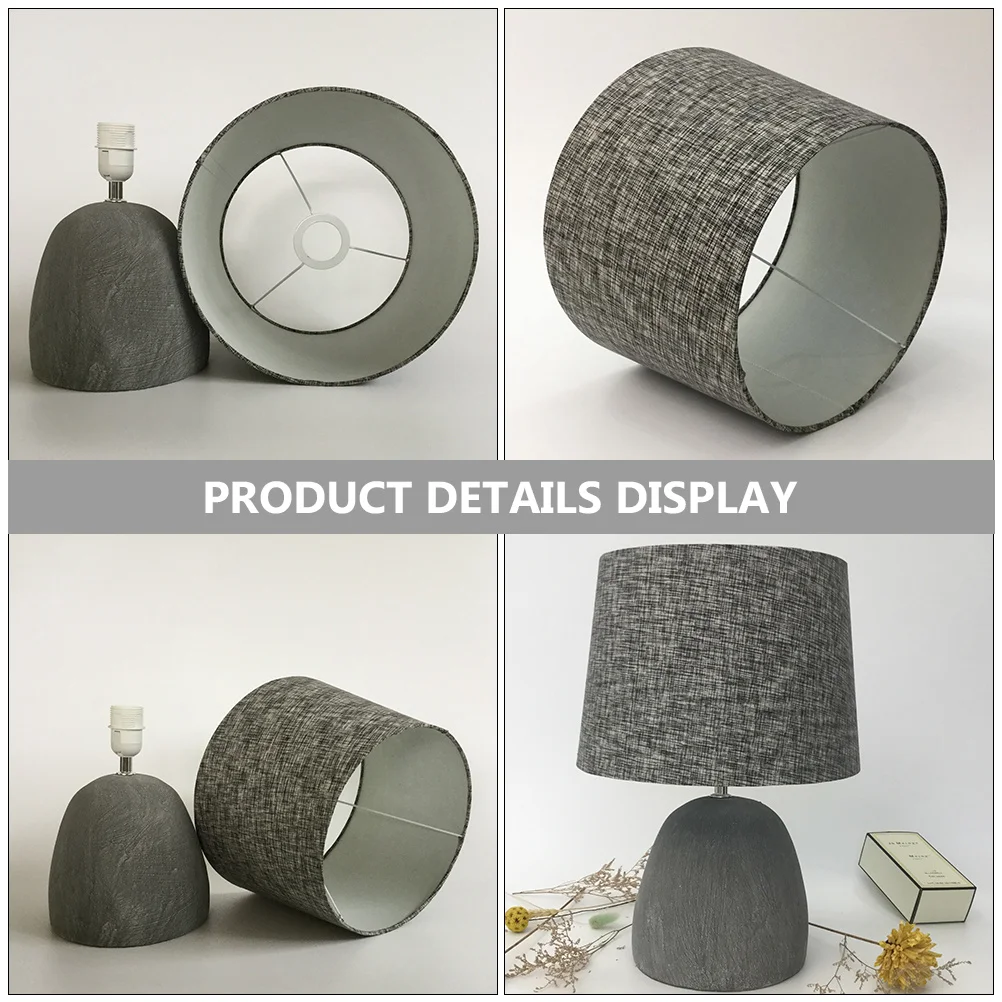 

Linen Fabric Lamp Shade Large Simple Decorative Cover For Table Floor Desk Lamp Dust Proof Soft Light Home Hotel Study