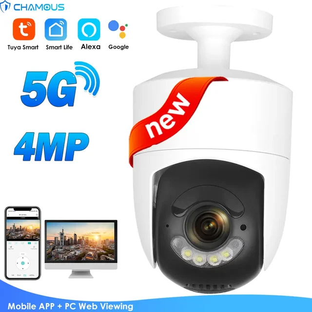 Tuya WiFi Camera 360° 2K 4MP 5G WiFi Alexa Security Camera Outdoor Ai  Tracking Smart Home Video Surveillance SmartLife IP Camera - AliExpress 30