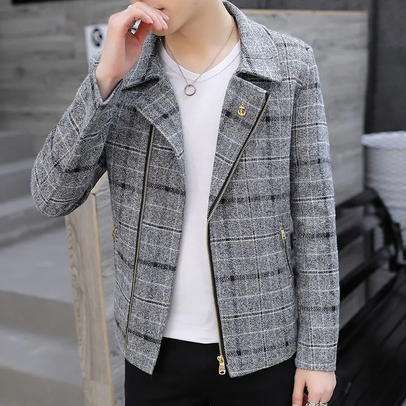 Jas Pria Pendek Campuran Wol M - Wool Coat Peacoat ulasan dan harga