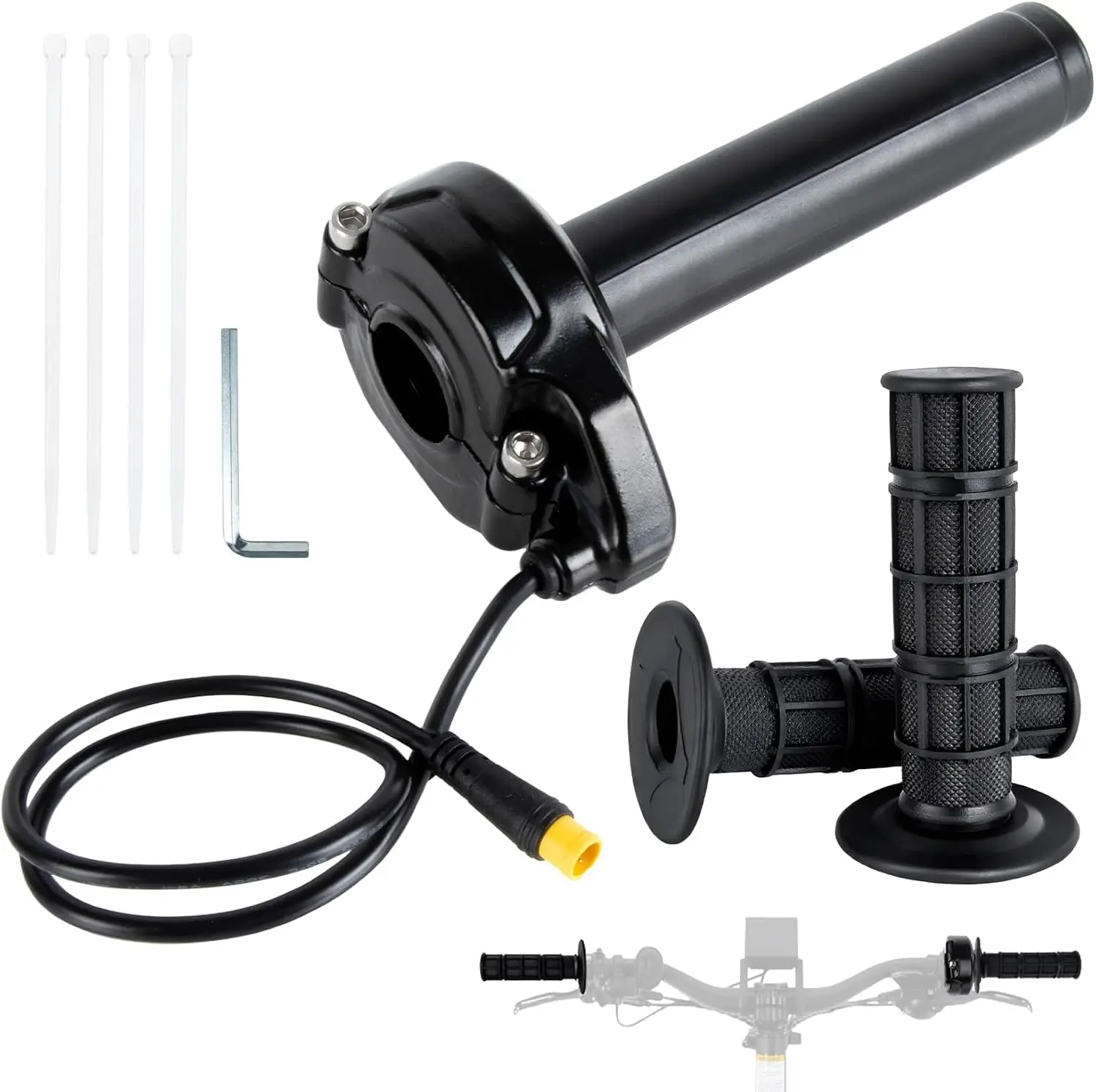 Quick Twist Throttle 3 Pin Surron Style Ebike Throttle Kit Protecting Ebike Full Twist Throttle for Macfox X1 Happyrun