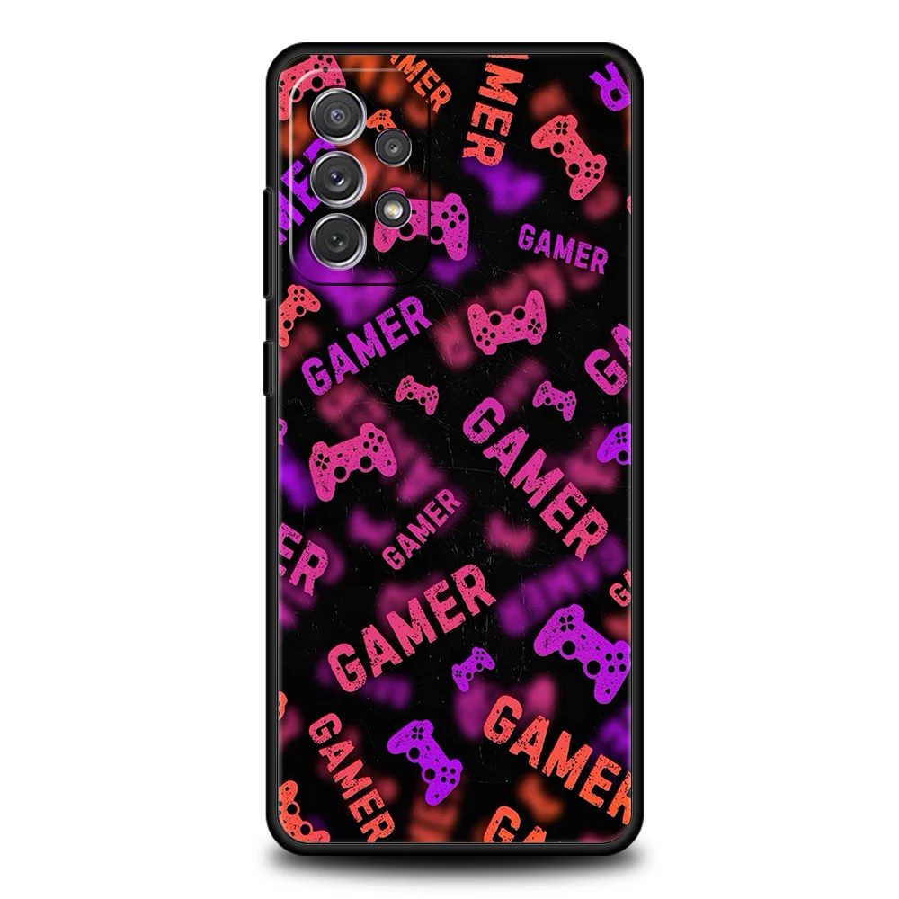 Game Controller Grafik Handyhülle für Samsung Galaxy A55 A35 A15 A14 A25 A54 A51 A71 A72 A73 A32 A52 A52S A41 5G Silikonhülle – Detail 8