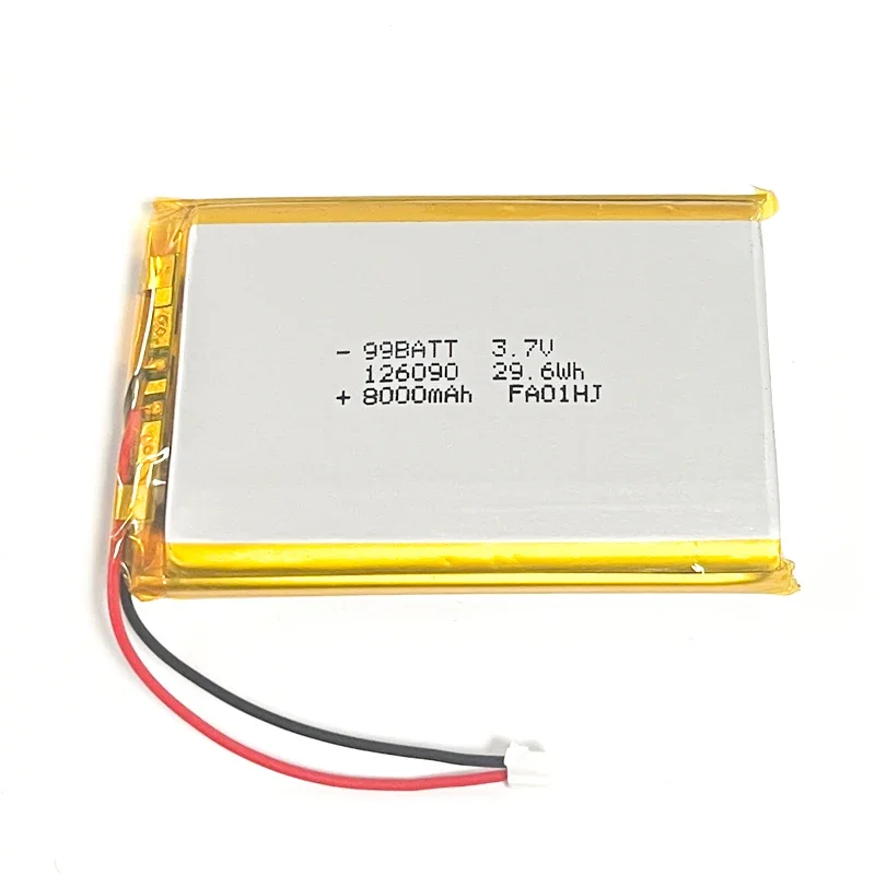 Rechargeable LiPo Battery 3.7V 8000mAh