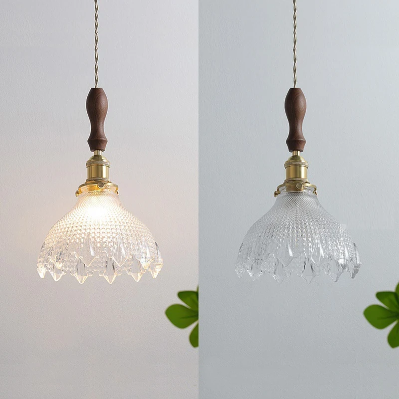 LED Glass Pendant Light Ceiling Simple Modern Restaurant Bar Counter Coffee Shop Bedside Interior Decoration Lighting Fixtures