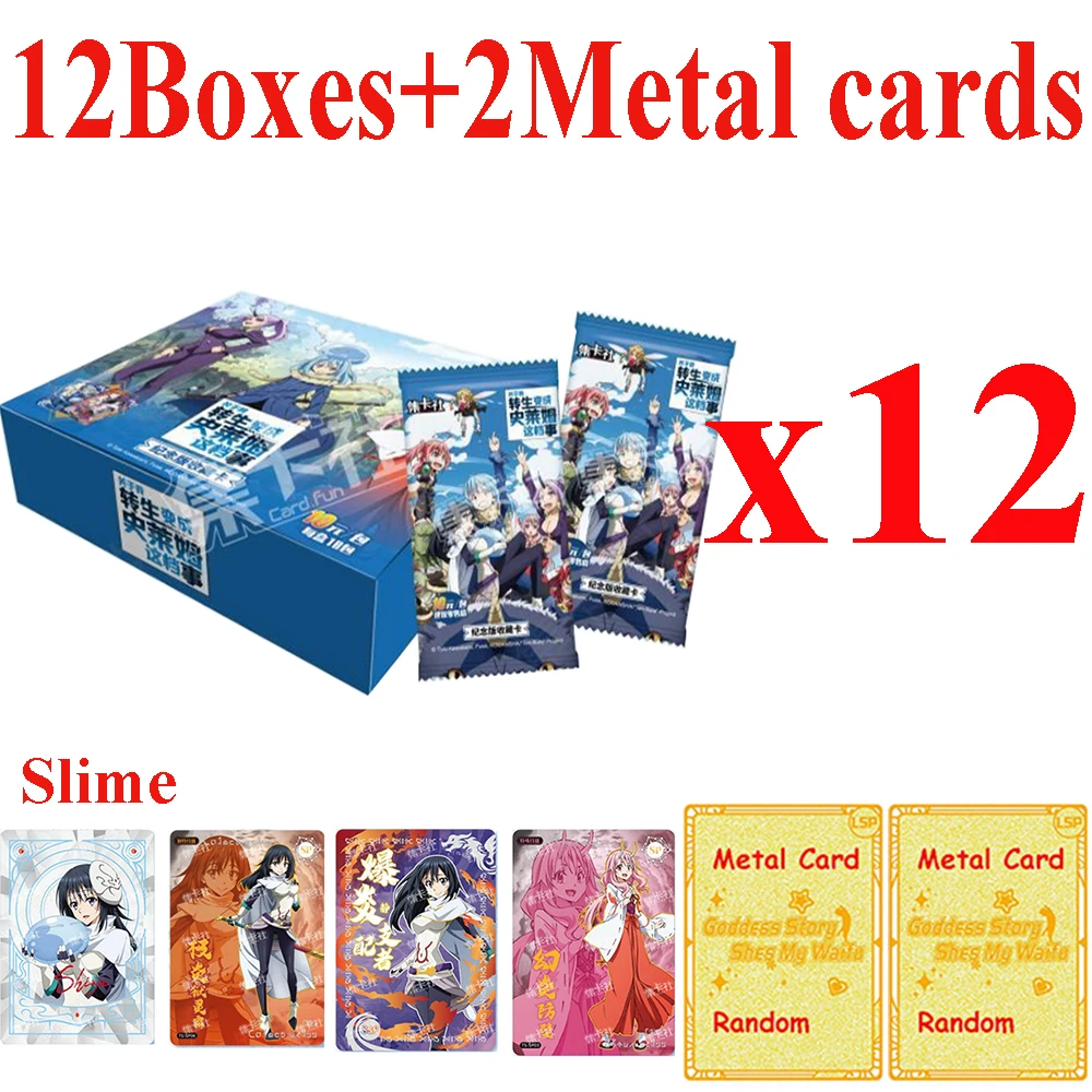 

Wholesale I Got Reincarnated as a Slime TCG Game Collection Cards Booster Box Rare Peripheral Table Toys For Family Kids Gifts