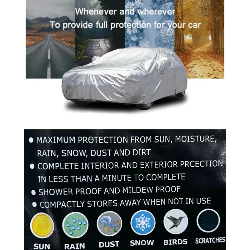 Waterproof anti-uv dustproof car cover lightweight car cover, exterior car cover car cover various