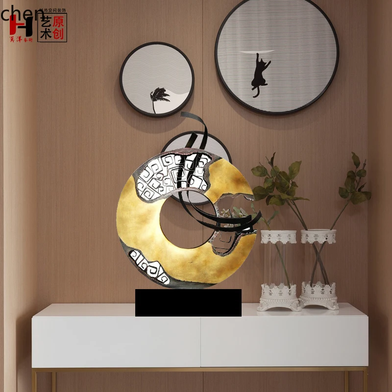 YFY  Metal Sculpture Ornaments Iron Art Home Decor Hotel Soft Decoration Items