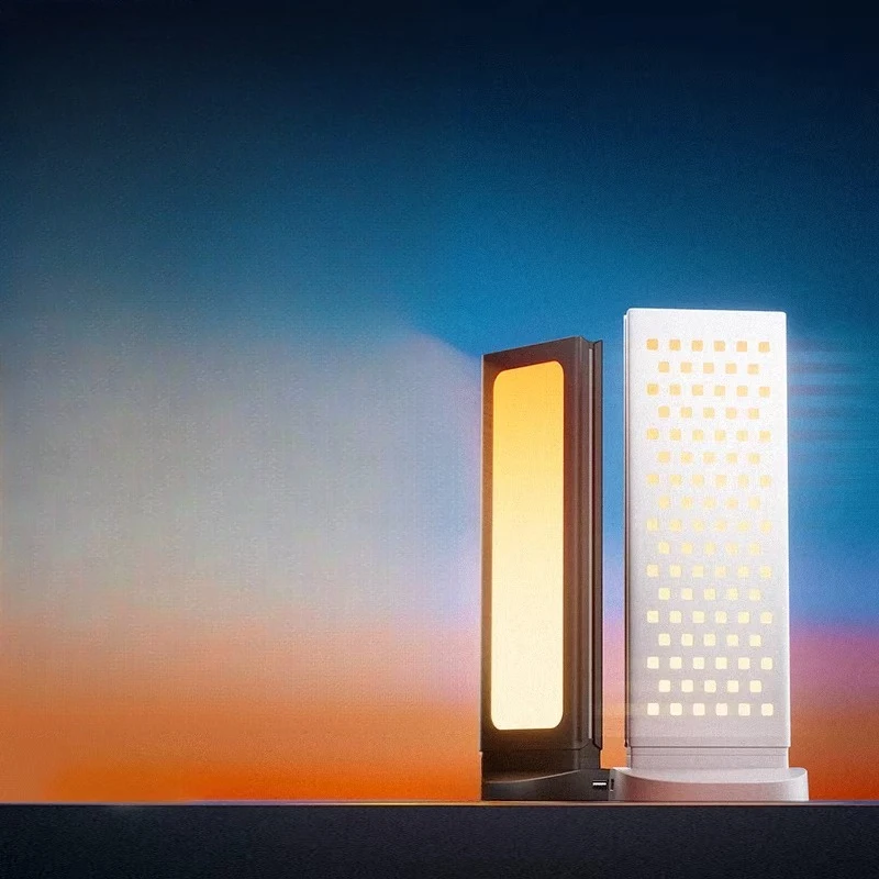 RGB color light e-sports hole board handle bracket table and sunset gold melting atmosphere light