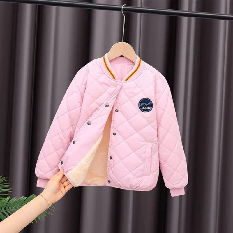 Winter Cashmere Children Girls Boys Jacket Cotton Plus Thick Coats Teenager Clothes Fashion Kids Parka Outerwear for 5-12 Years