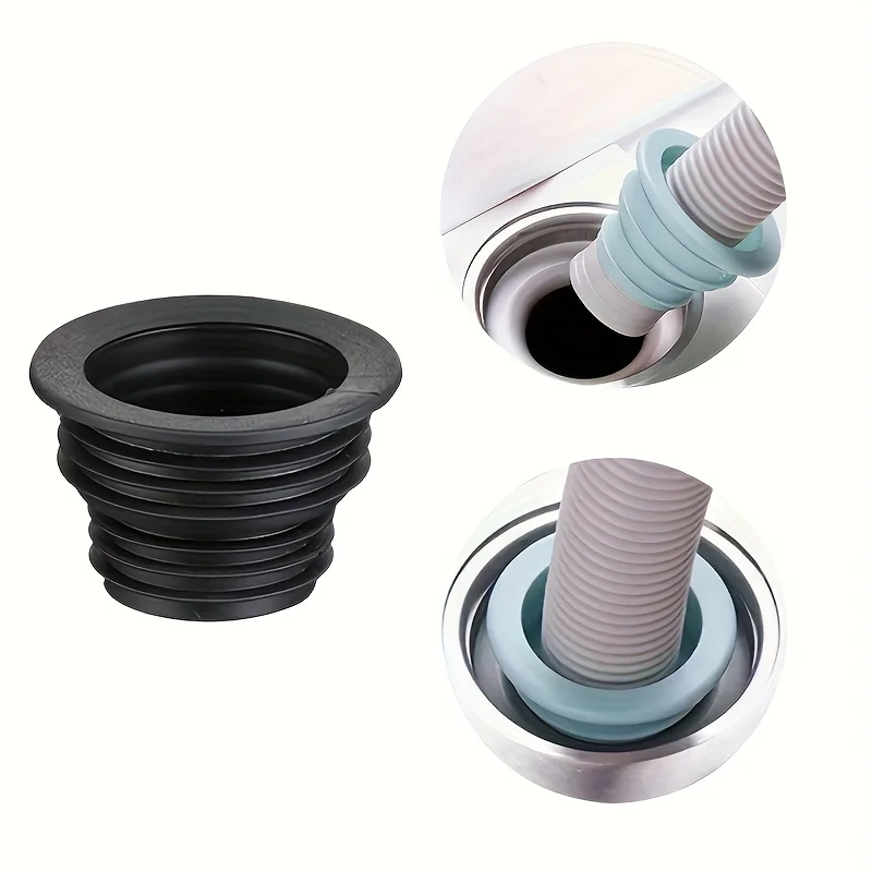 Anti-odor Telescopic Drain Ring - Anti-leakage and Anti-odor Sealing Ring, Suitable for Washing Machine and Bathroom Accessories