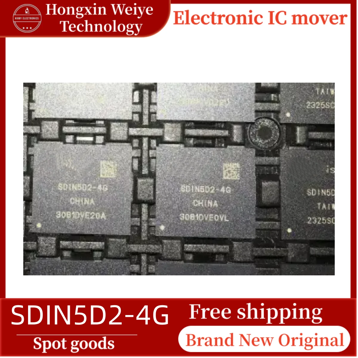 

5/10/30 PCS SDIN5D2-4G BGA-153 EMMC Memory IC Brand New Free Shipping
