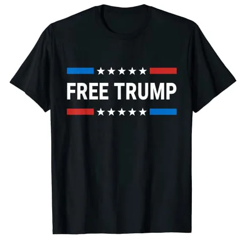 

Free Donald-Trump Republican Support Pro Trump American Flag T-Shirt Trump-2024 Take Our Nation Back Vintage Tees Sayings Outfit