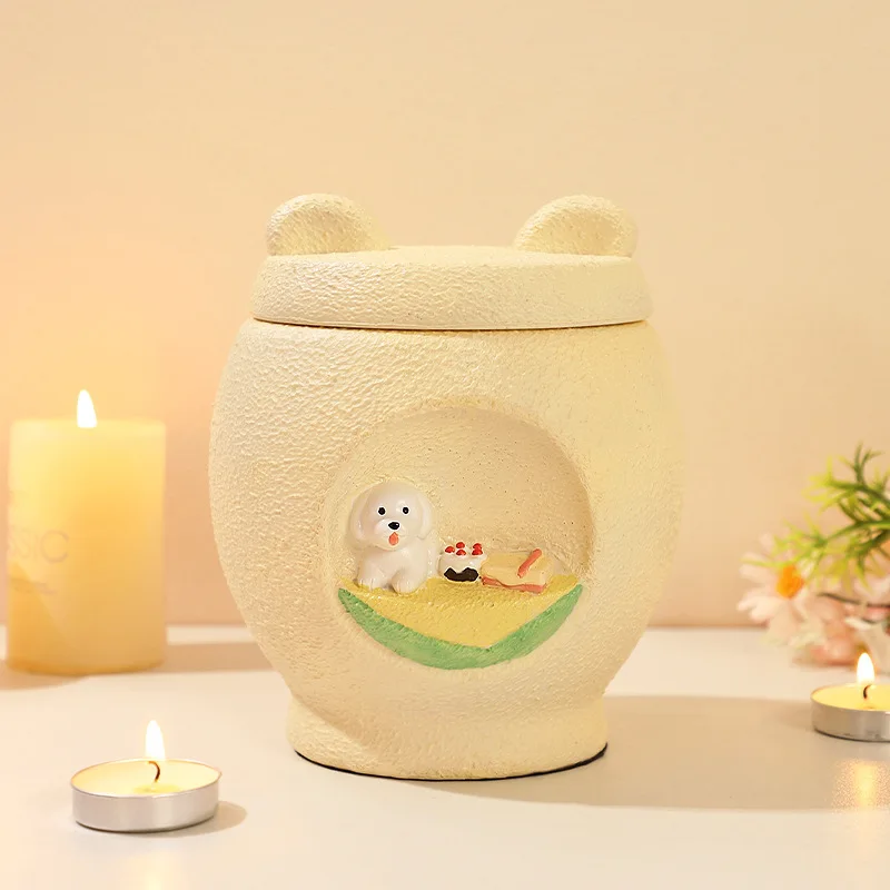 Nuevo Tarro de ceniza para perros y gatos, suministros funerarios para mascotas, tarro de almacenamiento conmemorativo, contenedor de cremación