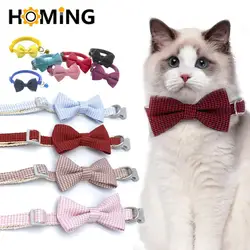 22types Pet Collars Pet Bow Bell Collars Cute Cat Collars Pet Supplies Multicolor Adjustable Pet Dressing Tool Pet Accessories