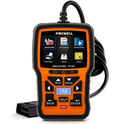 FOXWELL NT301 Car OBD2 Scanner Live Data Check Engine Light Professional Mechanic OBDII Code Reader Diagnostic Tool