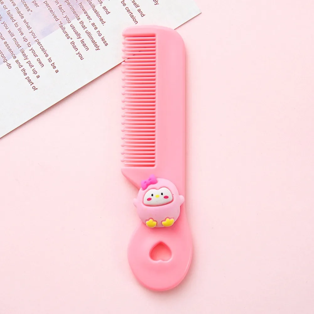 Mini Cartoon Mini Comb Wear Resistant Material Safety Children Baby Girl Hair Comb Plastic Cute Student Portable Hair Comb