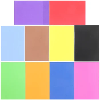 10 yaprak renkli kağıt Eva köpük DIY el yapımı malzemeler A4 renkli Cardstock 000x20002020cm kağıtları çocuk
