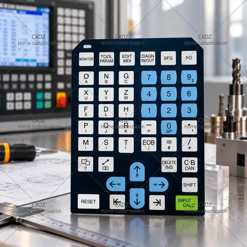 Button Membrane Switch for Operation Panel Compatible with M64 M70 System CNC Machine Tool Machining Center