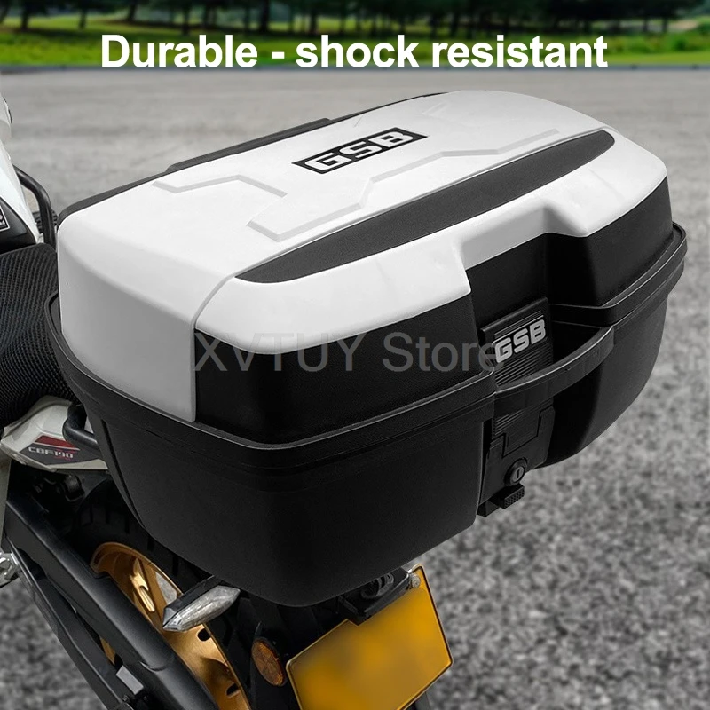 47 لتر دراجة نارية جذع اضافية كبيرة العامة موتو تخزين الأمتعة صندوق علوي سيارة تعمل بالبطارية سكوتر سيارة كهربائية قاطرة الخلفية