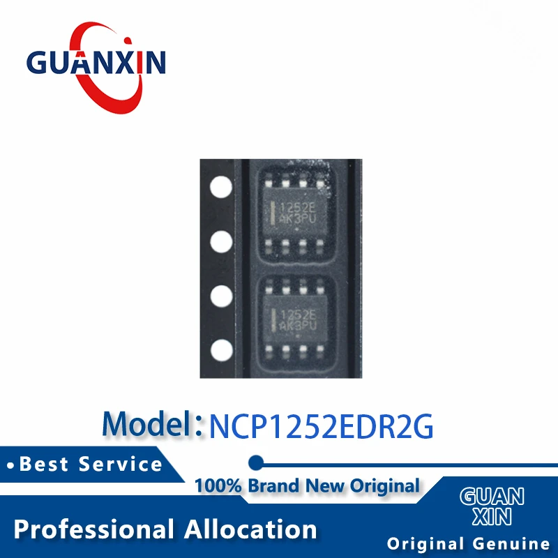 

100% New electronics NCP1252EDR2G SOIC-8 Marking 1252E NCP1252