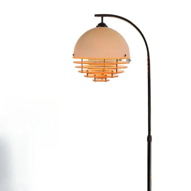 Floor lamp, orange retro living room bedroom sofa decorative ambient light