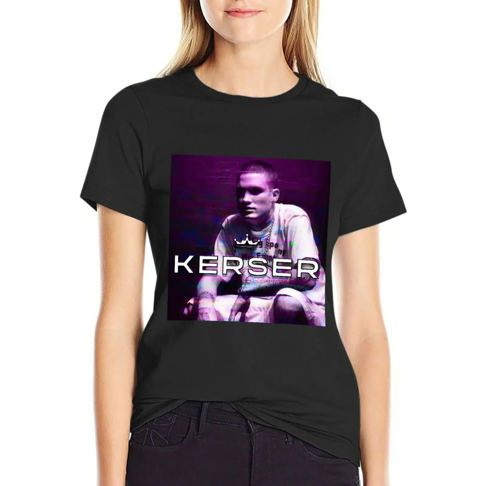 

KERSER T-Shirt lady clothes shirts graphic tees blacks cute tops tops Women