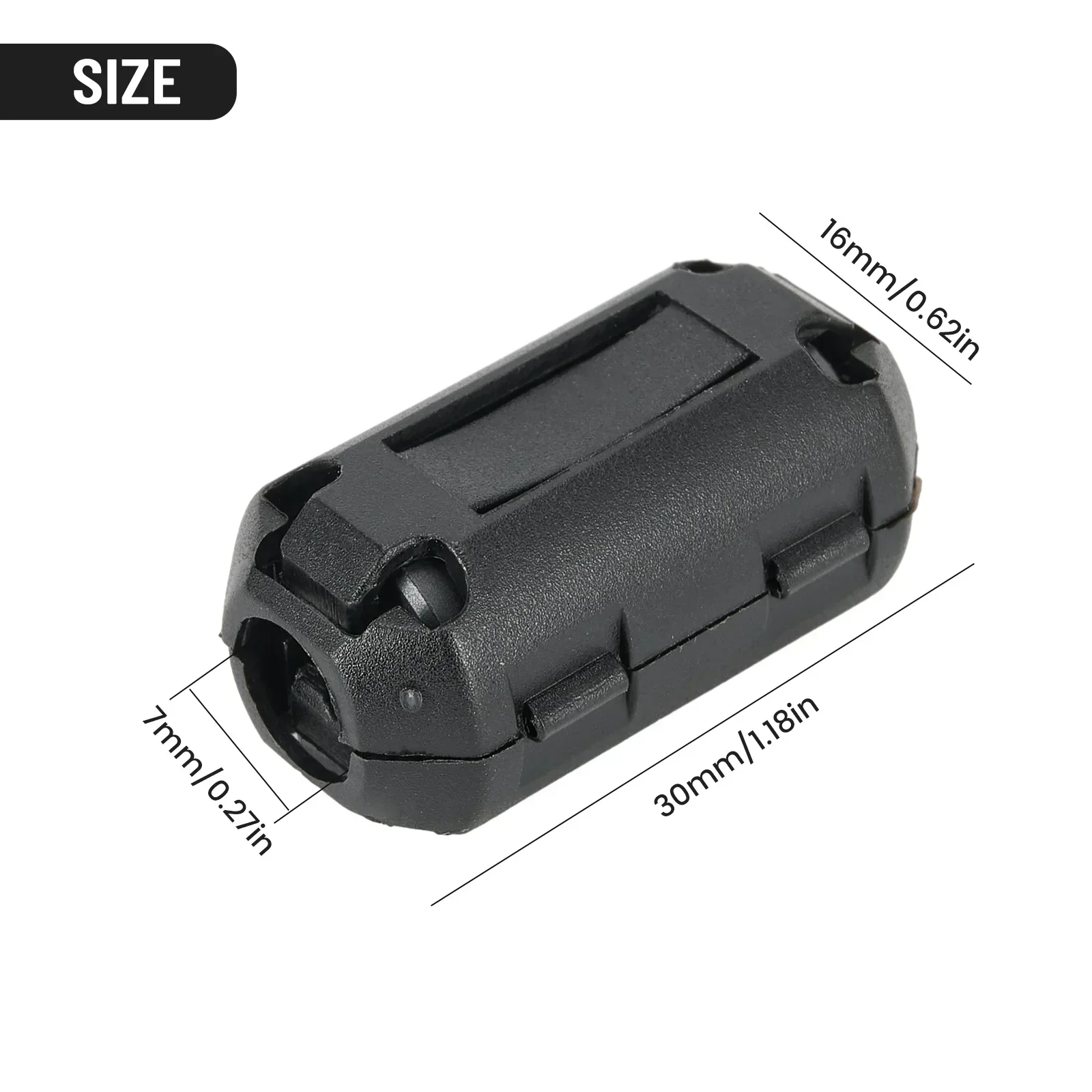 Nickel Zinc Ferrite Noise Filter Black Choke Clip 13mm 5mm 5x 3.5mm 7mm 9mm Anti-jamming EMI Ferrite RFI Toroidal